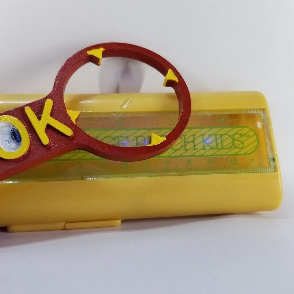 CABBAGE PATCH KIDS Pencil Box Kids OS Yellow Fair Vintage 1983 Ruler